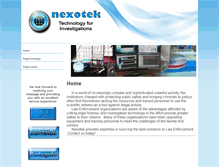 Tablet Screenshot of nexo-tek.com